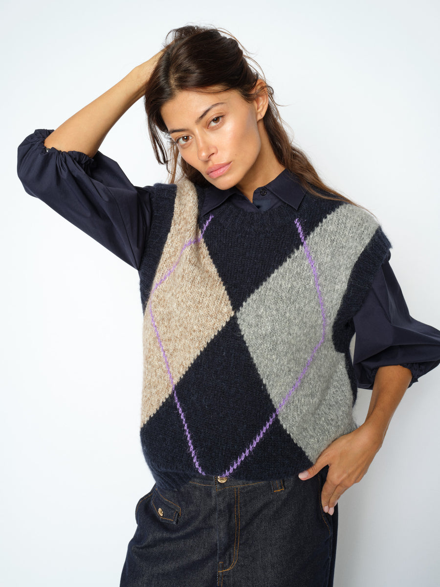 Shop MMJennine Knit Vest with free shipping from MOS MOSH