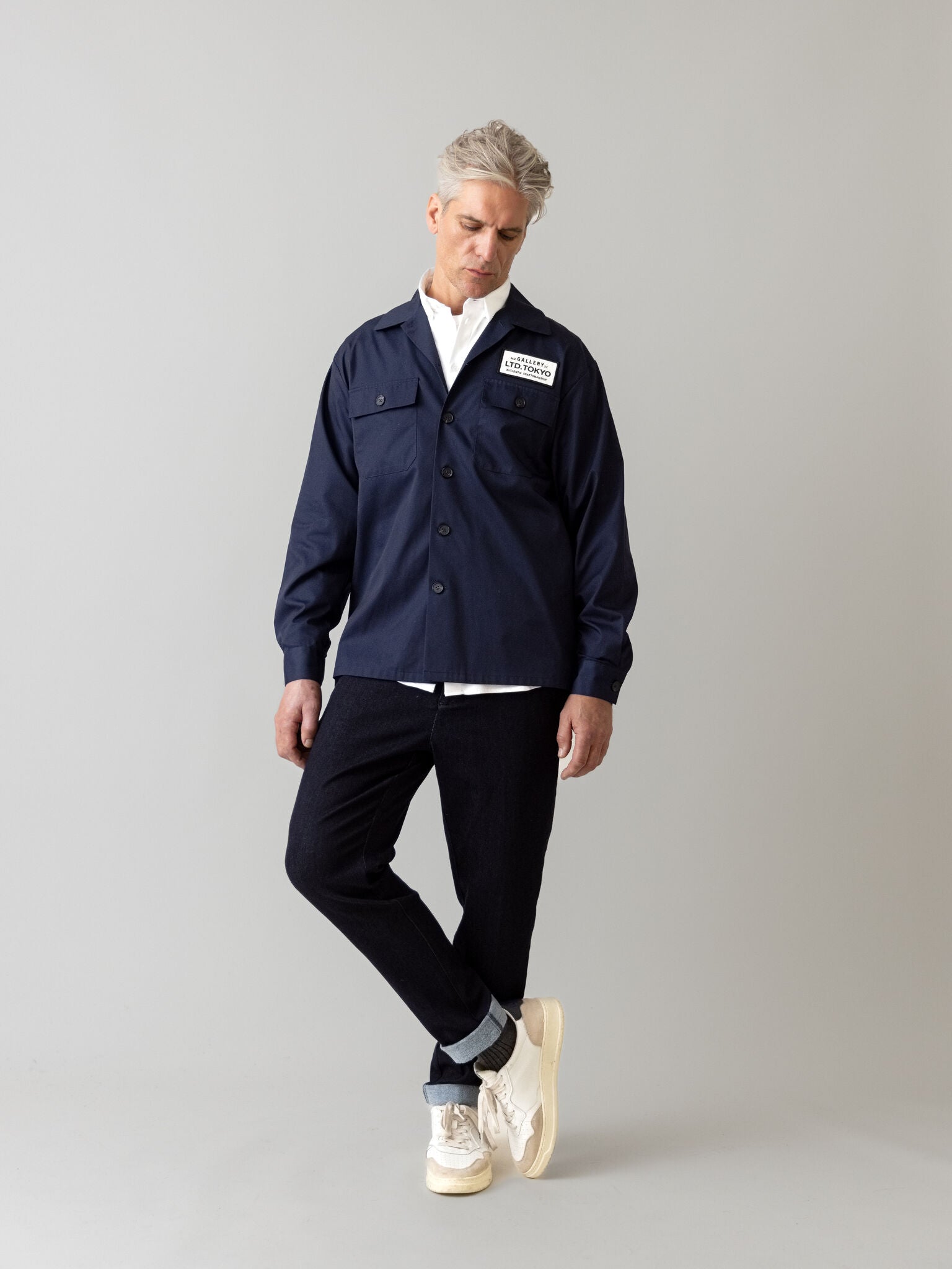 Modelshot / Dark Blue Denim / Detail