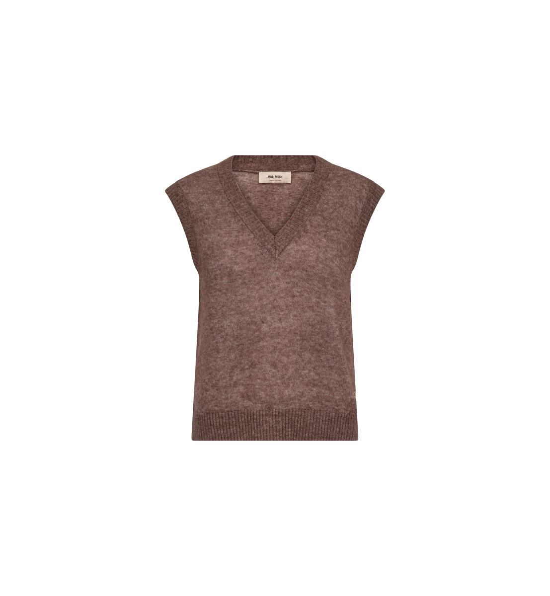 knuthmarf 】Vneck logo knit vest Knuth Marf - Vネック ロゴニット