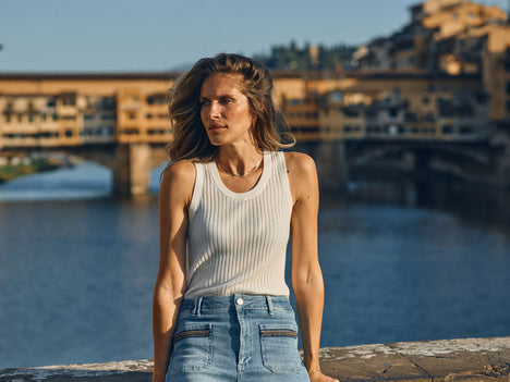 Mmrelena Imanja Knit Tank Top 167280 Gold Mos Mosh main image 1
