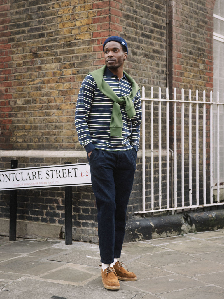 Modelshot / Dark Blue Denim / Detail