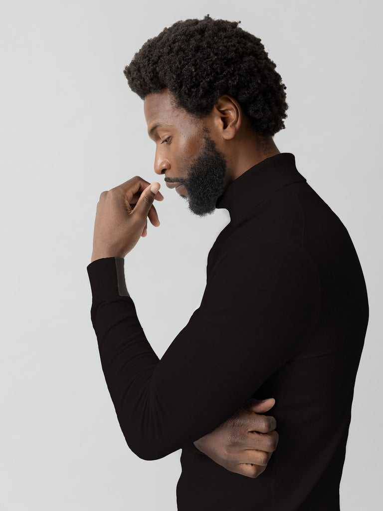 MMGAdam Soft Zip Turtle Neck Knit | Gallery