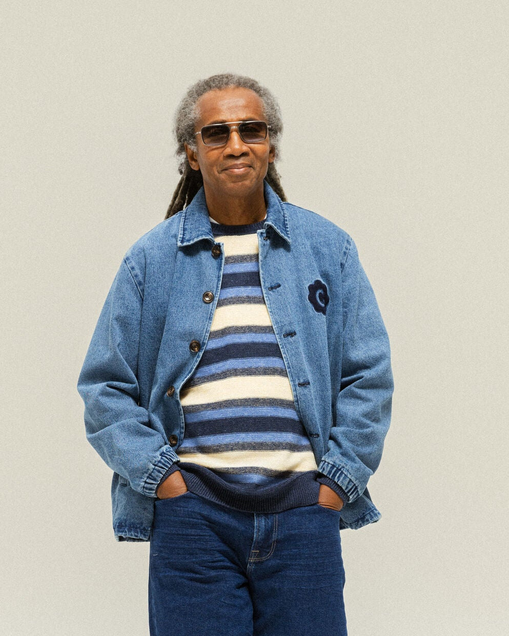 Modelshot / Blue Denim / Detail