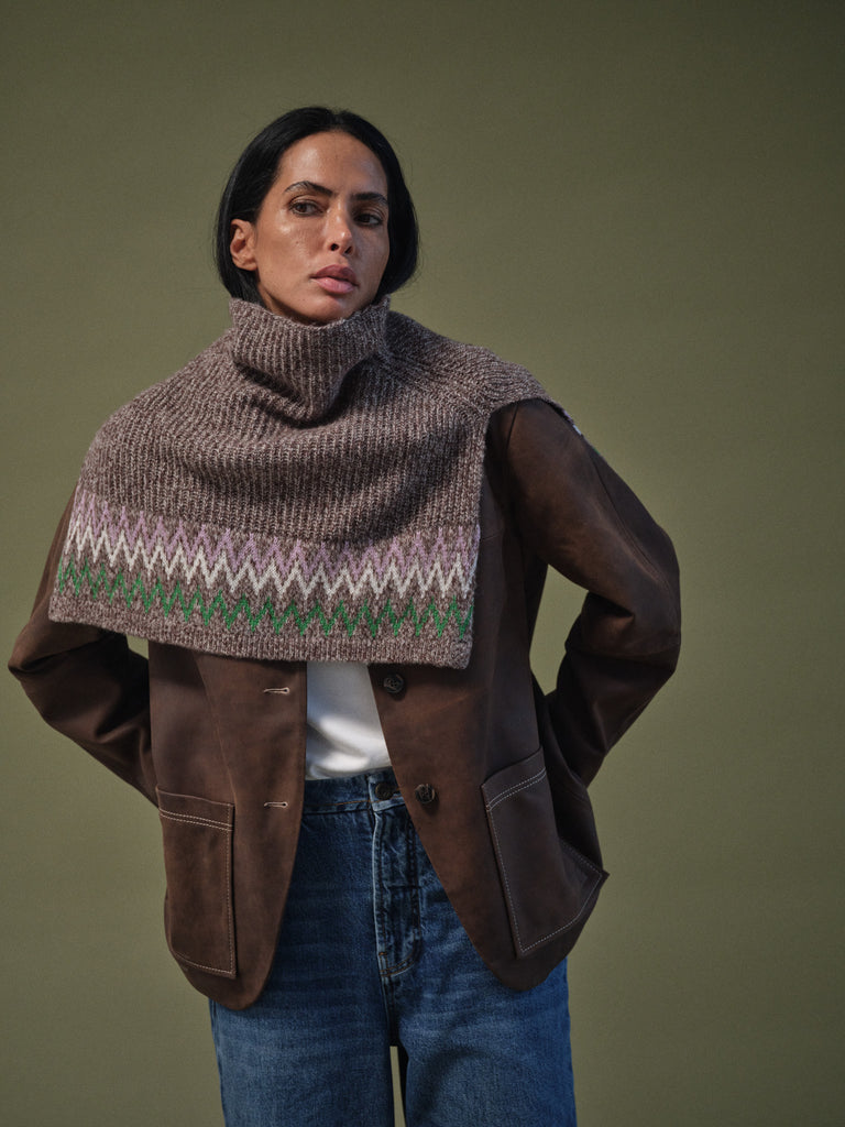 Modelshot / Brown Melange / Detail