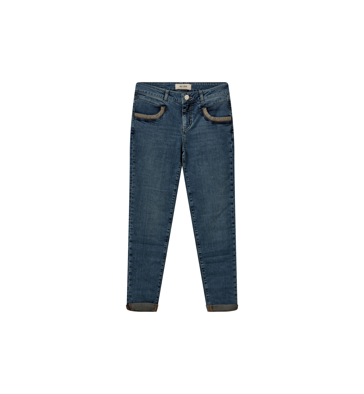 naomi cropped mid-rise bow detail jeans | denim