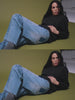Modelshot / Light Blue Denim / Detail
